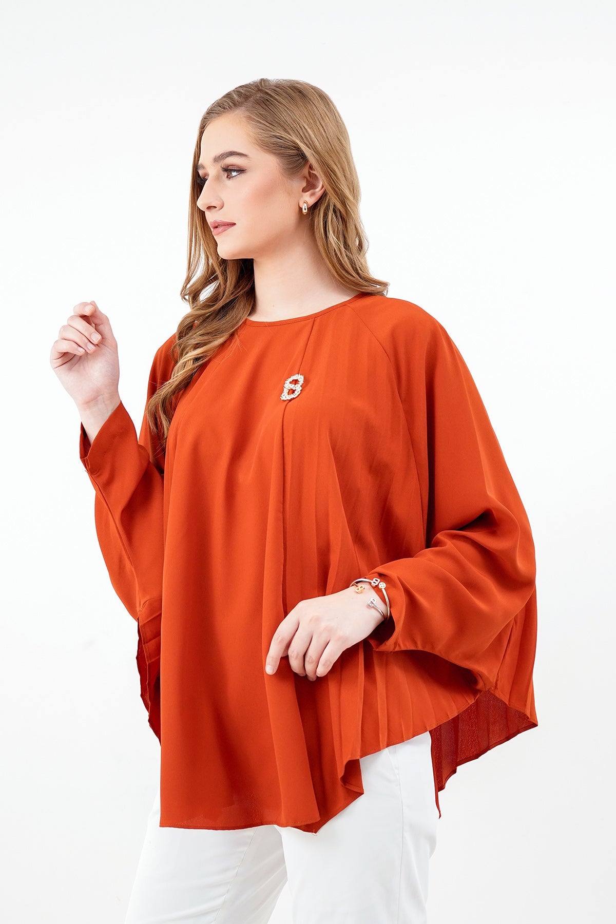 Kendra Blouse - Brick