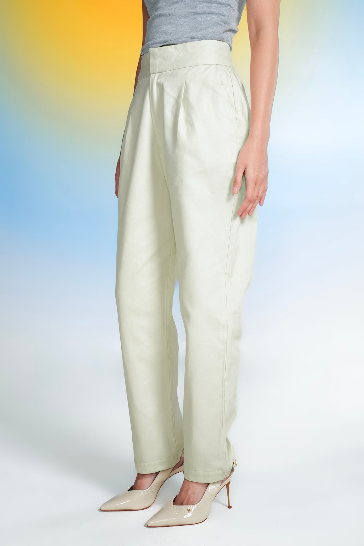 Verity Basic Pants - Ivory