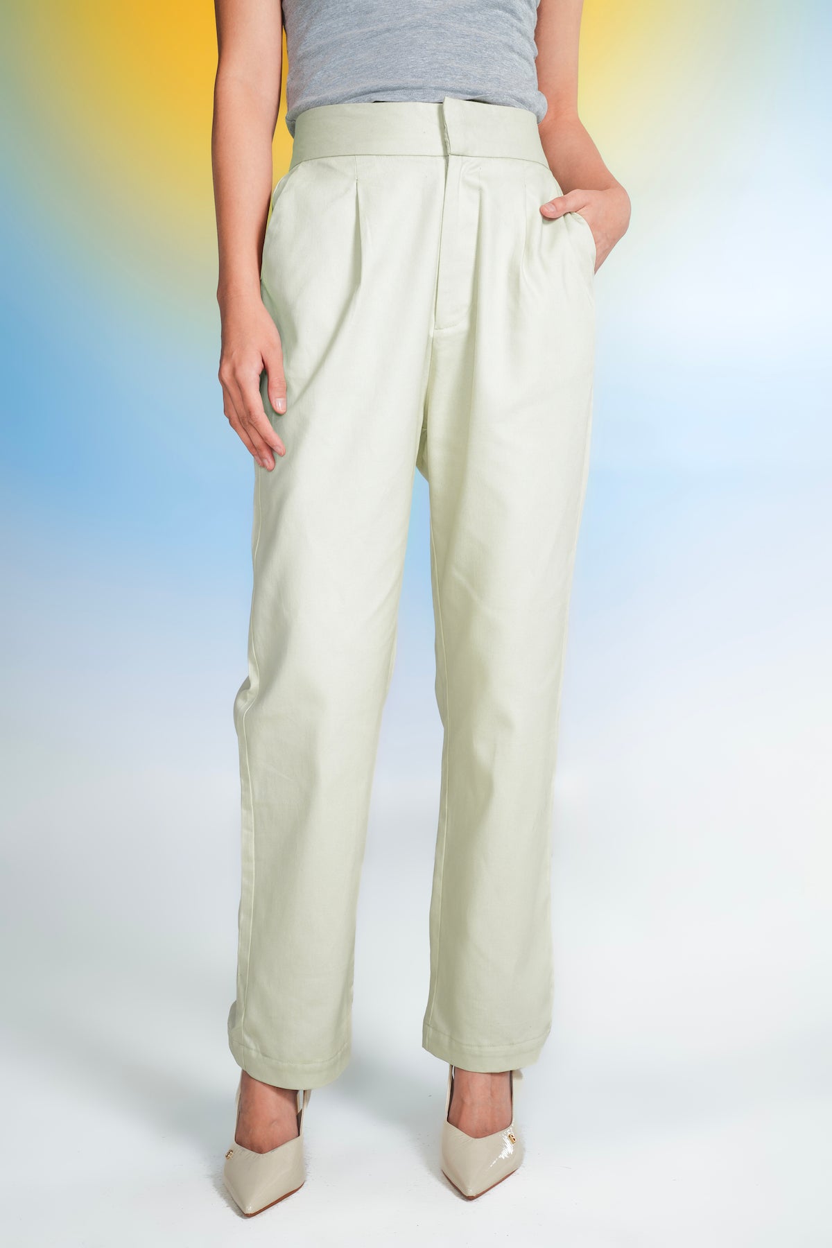 Verity Basic Pants - Ivory