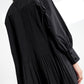 Vivian Pleated Shirt - Black