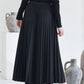 Pleats Me Long Skirt Black