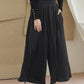 Black Classic Flowy Culotte