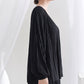 Black Pleats Me Flowy Blouse