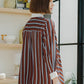 Zerlin Striped Shirt - Terracotta