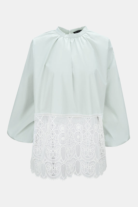 Zoe Lace Blouse - Milky Green