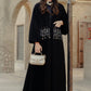 Jameela Beaded Pocket Abaya - Black