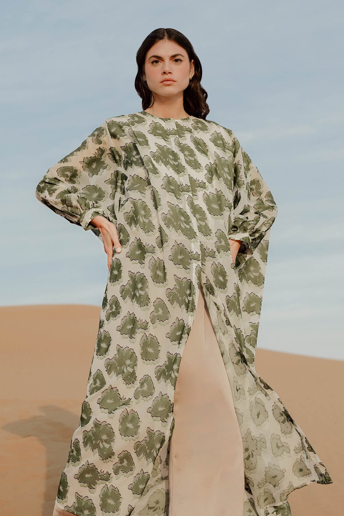 Seera Batwing Dress - Green