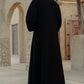 Jameela Beaded Pocket Abaya - Black