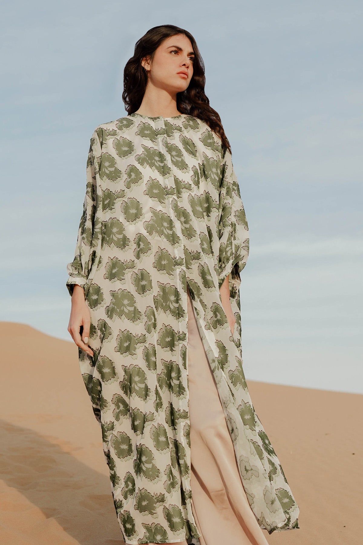 Seera Batwing Dress - Green