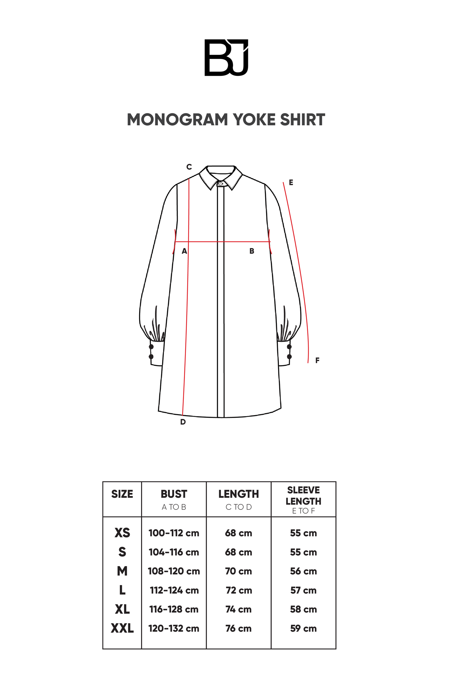 Monogram Yoke Shirt - Cherry Blossom