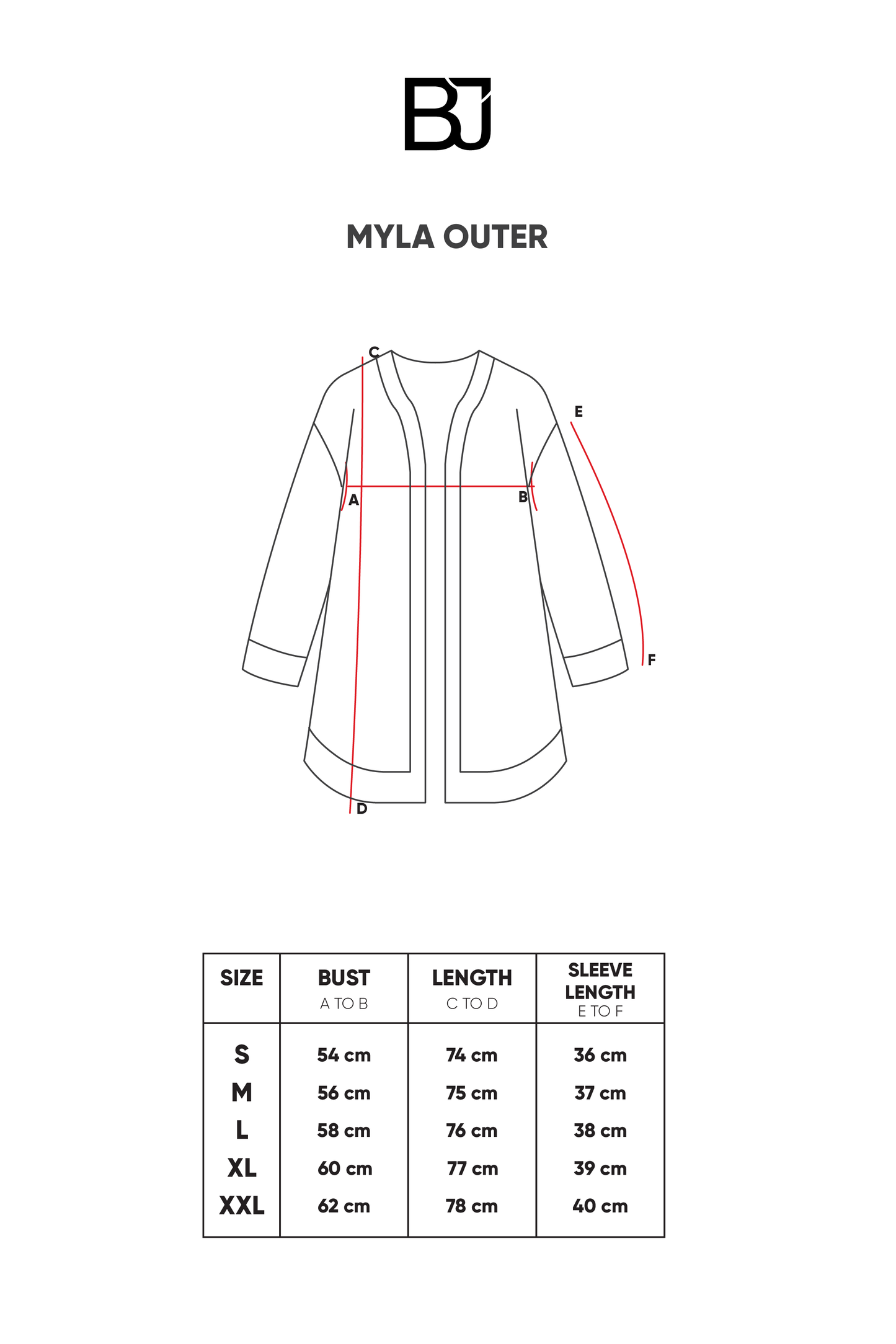 Myla Outer - Black