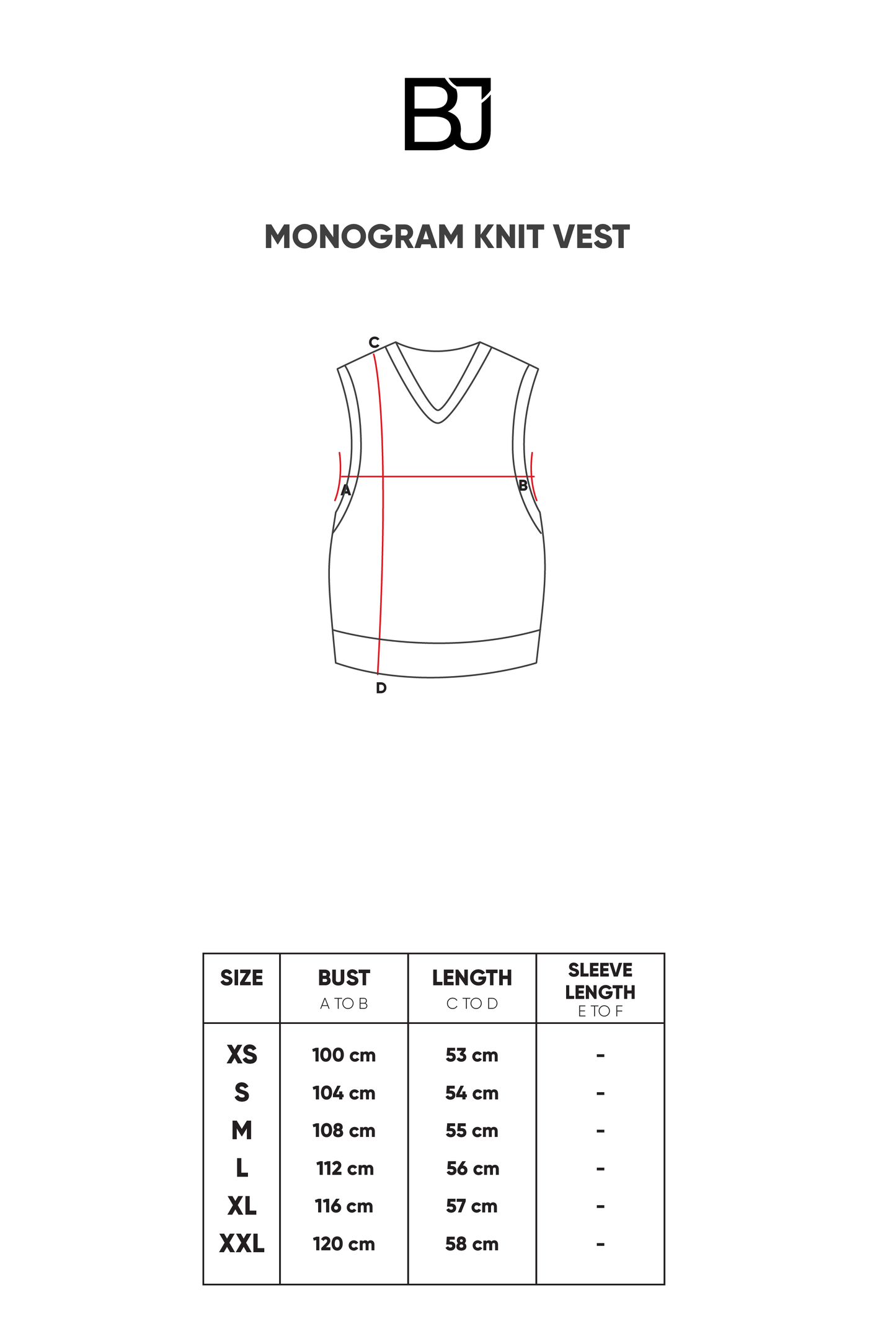 Monogram Knit Vest - Light Cream