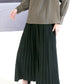 Pleats Me Long Skirt Green