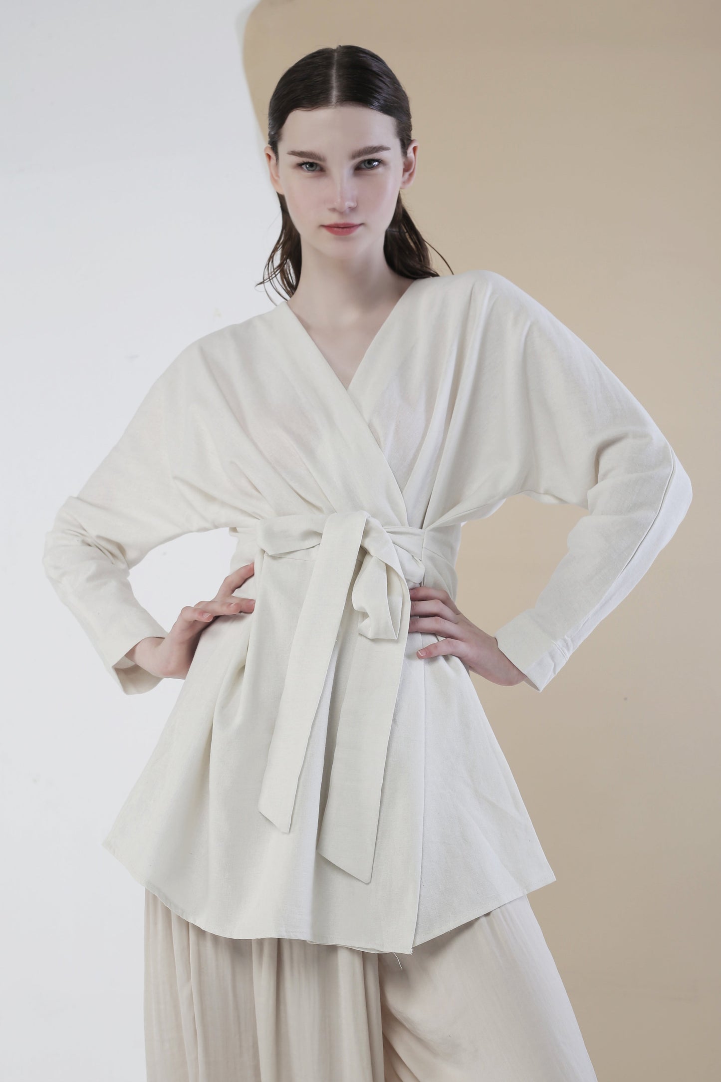 Kimono Hana Top Broken White