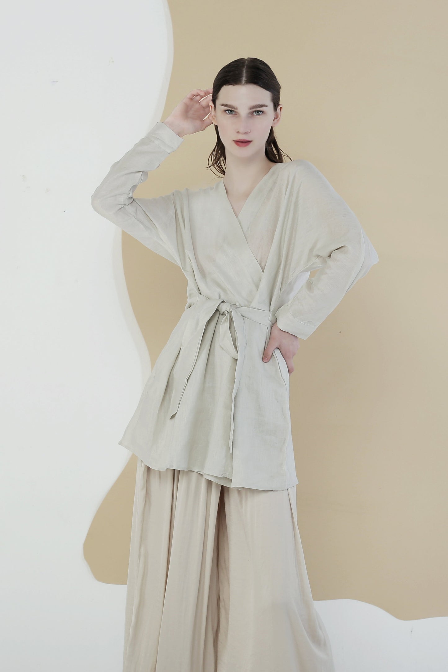 Kimono Hana Top Broken White