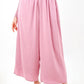 Flowy Wide Pants - Pink