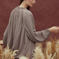 Pleats Blouse - Light Grey