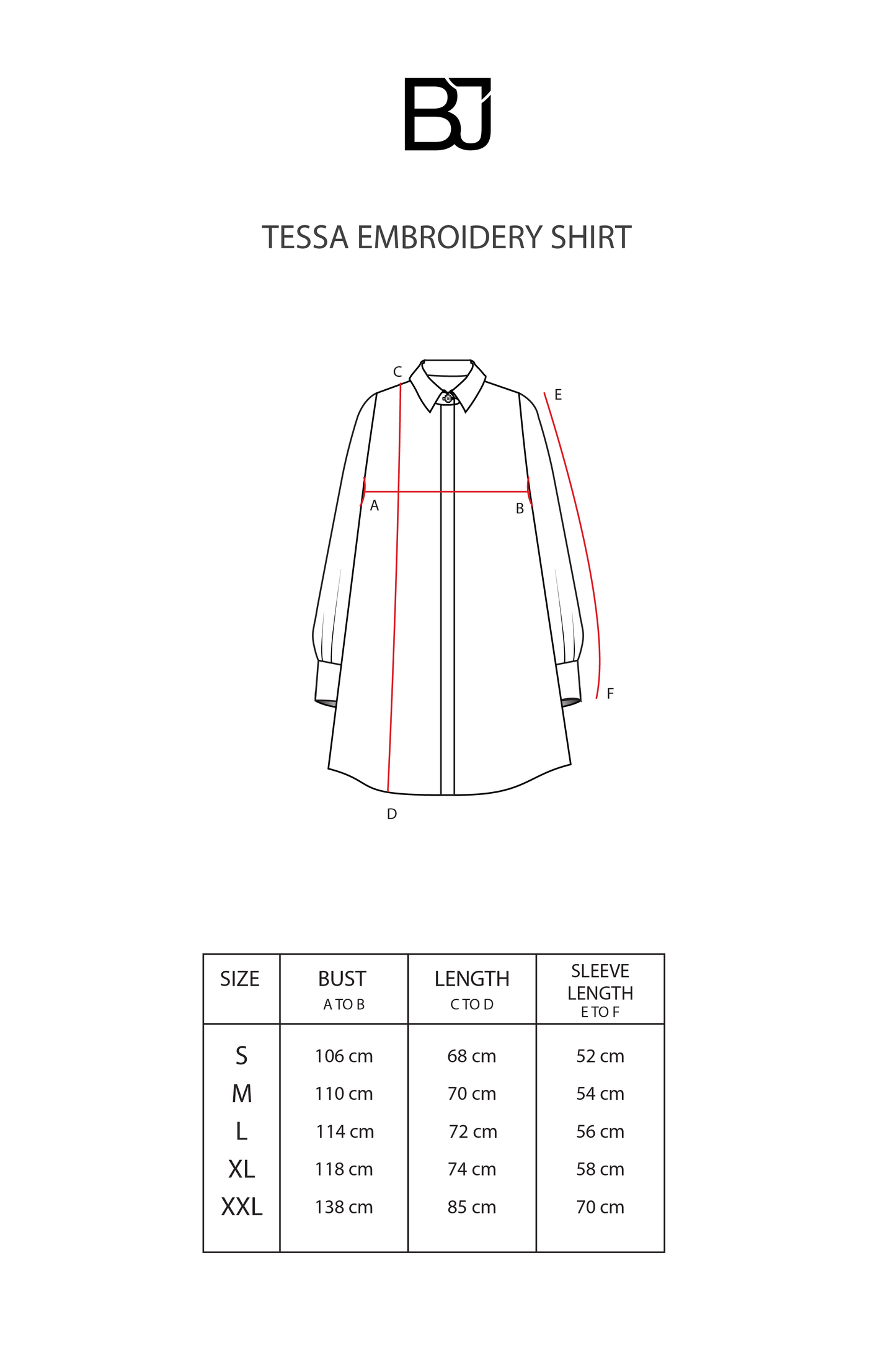 Tessa Embroidery Shirt - Purple