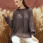 Pleats Blouse - Dark Grey