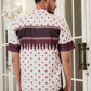 Benang Pelangi Gending Men Shirt Short Sleeve - Maroon