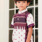 Benang Pelangi Nalanda Kids Shirt Short Sleeve - Maroon