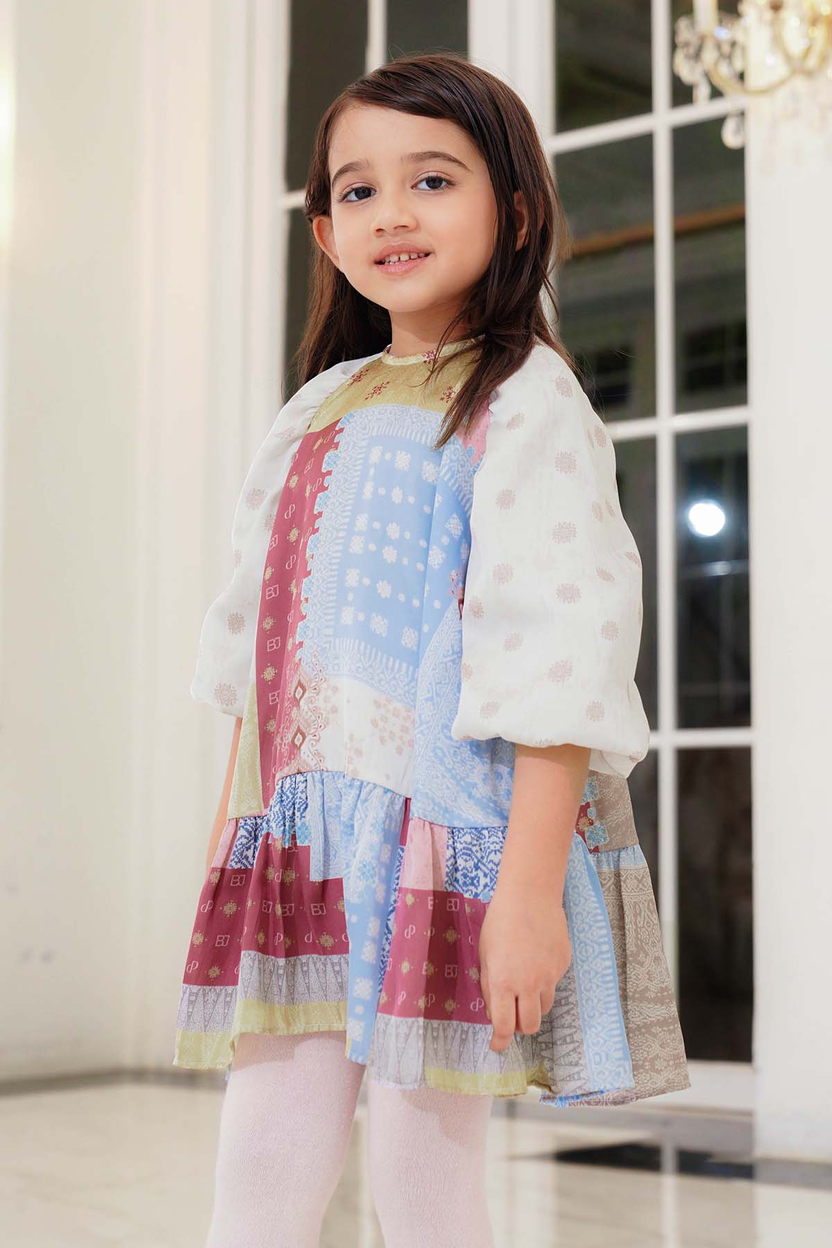 Benang Pelangi Prado Kids Dress - Ivory