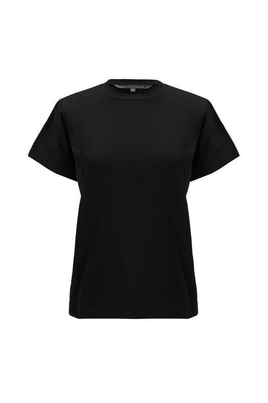 Round T-Shirt - Jet Black