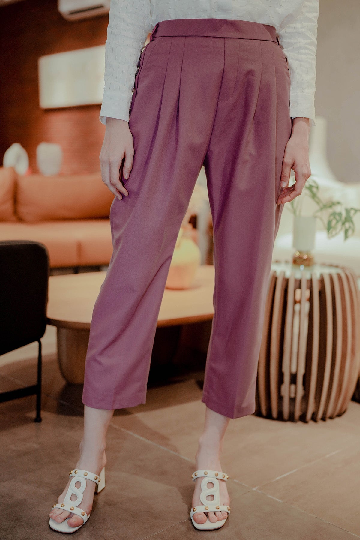 Calina Pants - Mauve