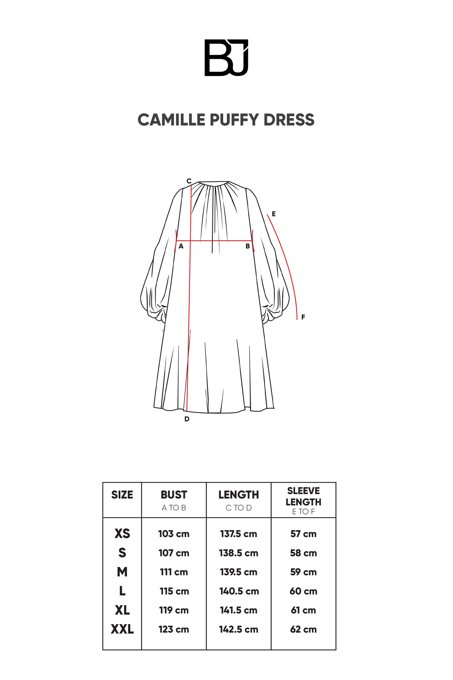 Camille Puffy Dress - Buttercream