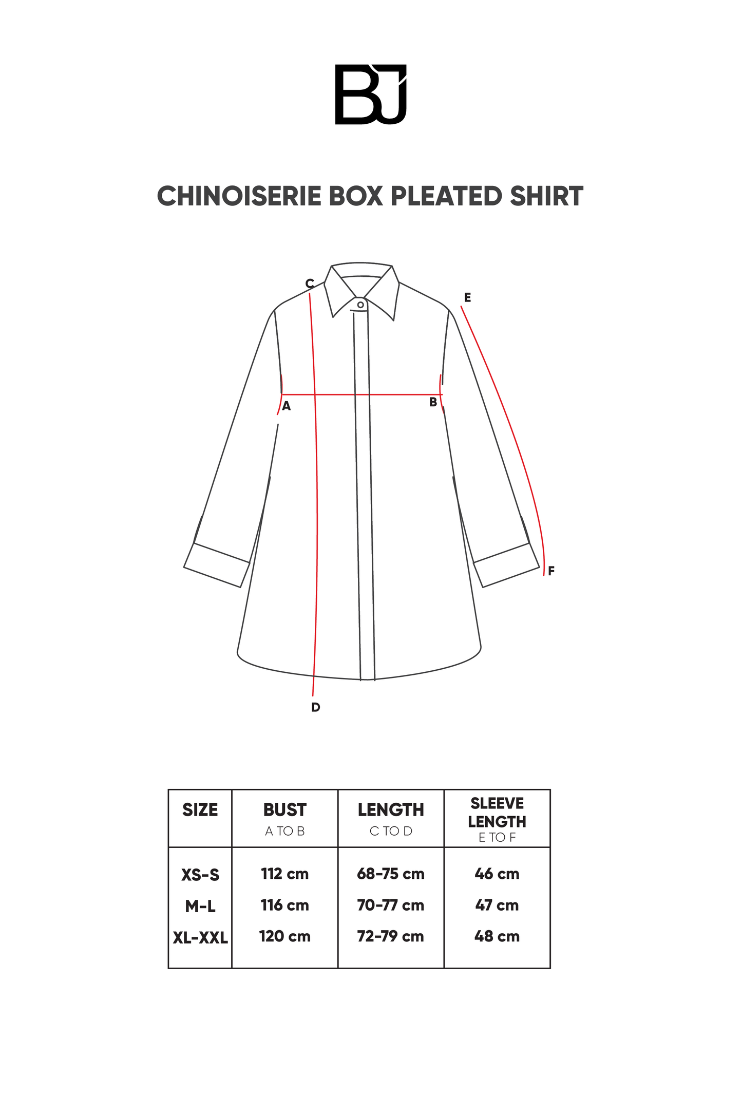 Chinoiserie Box Pleated Shirt - Navy