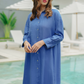 Dara Shirt Dress - Blue