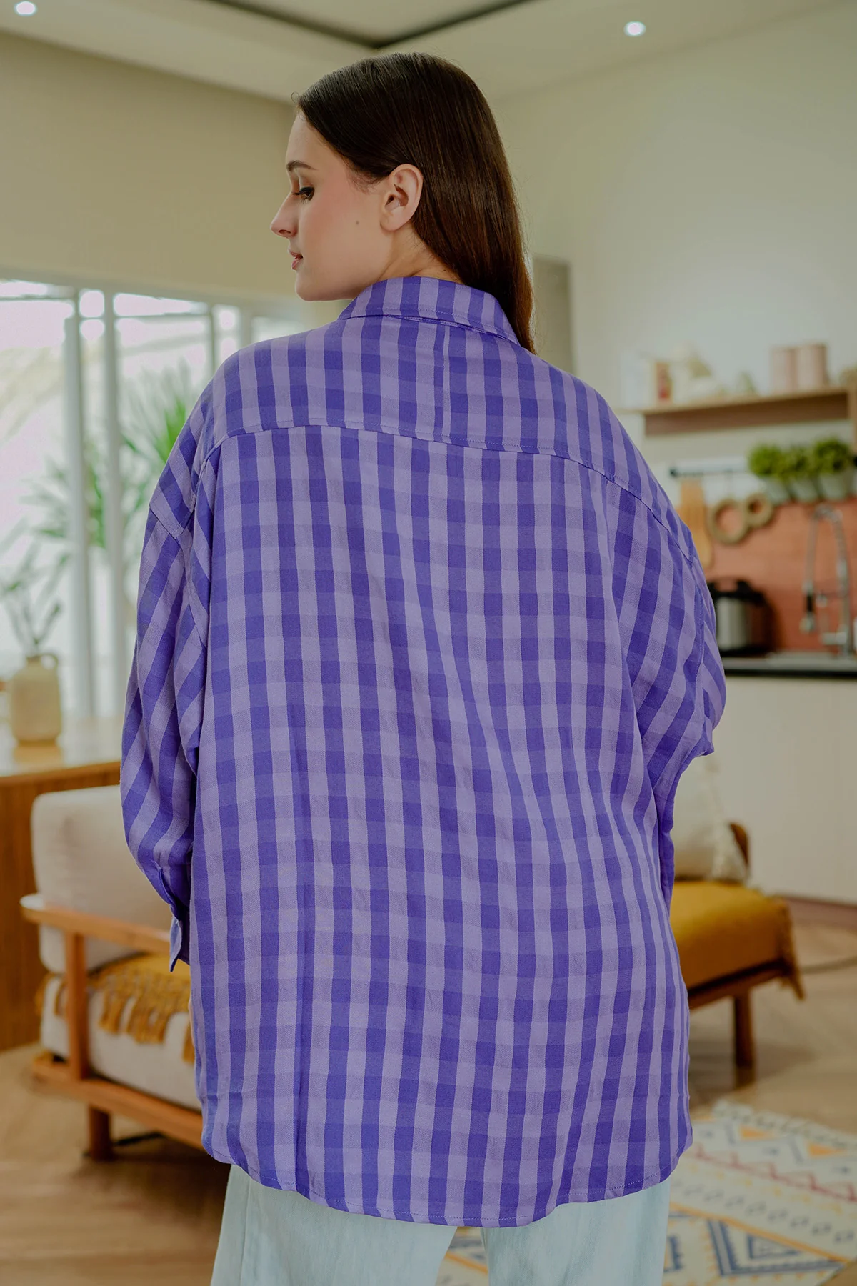 Checkered Shirt - Purple