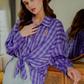 Checkered Shirt - Purple