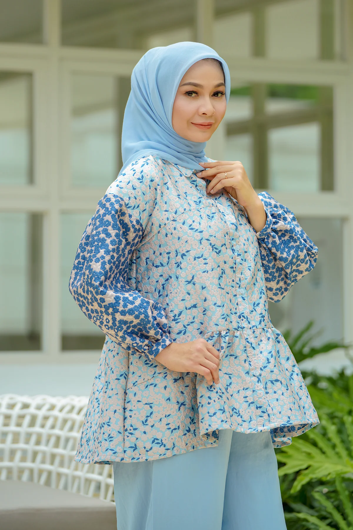 Cera Blouse - Blue