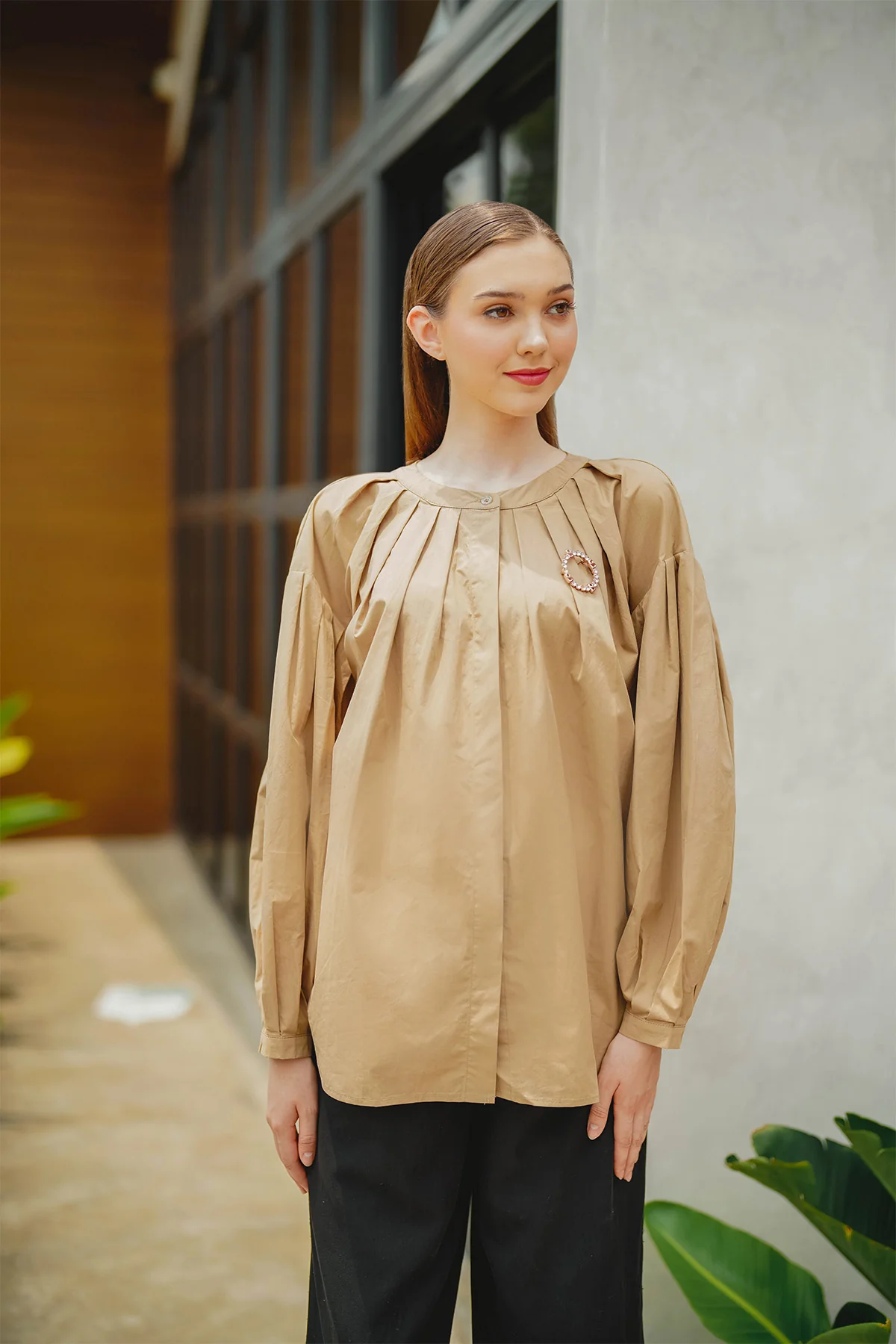 Cora Blouse - Brown