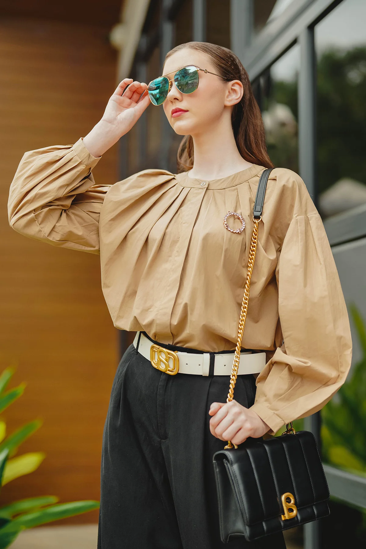 Cora Blouse - Brown