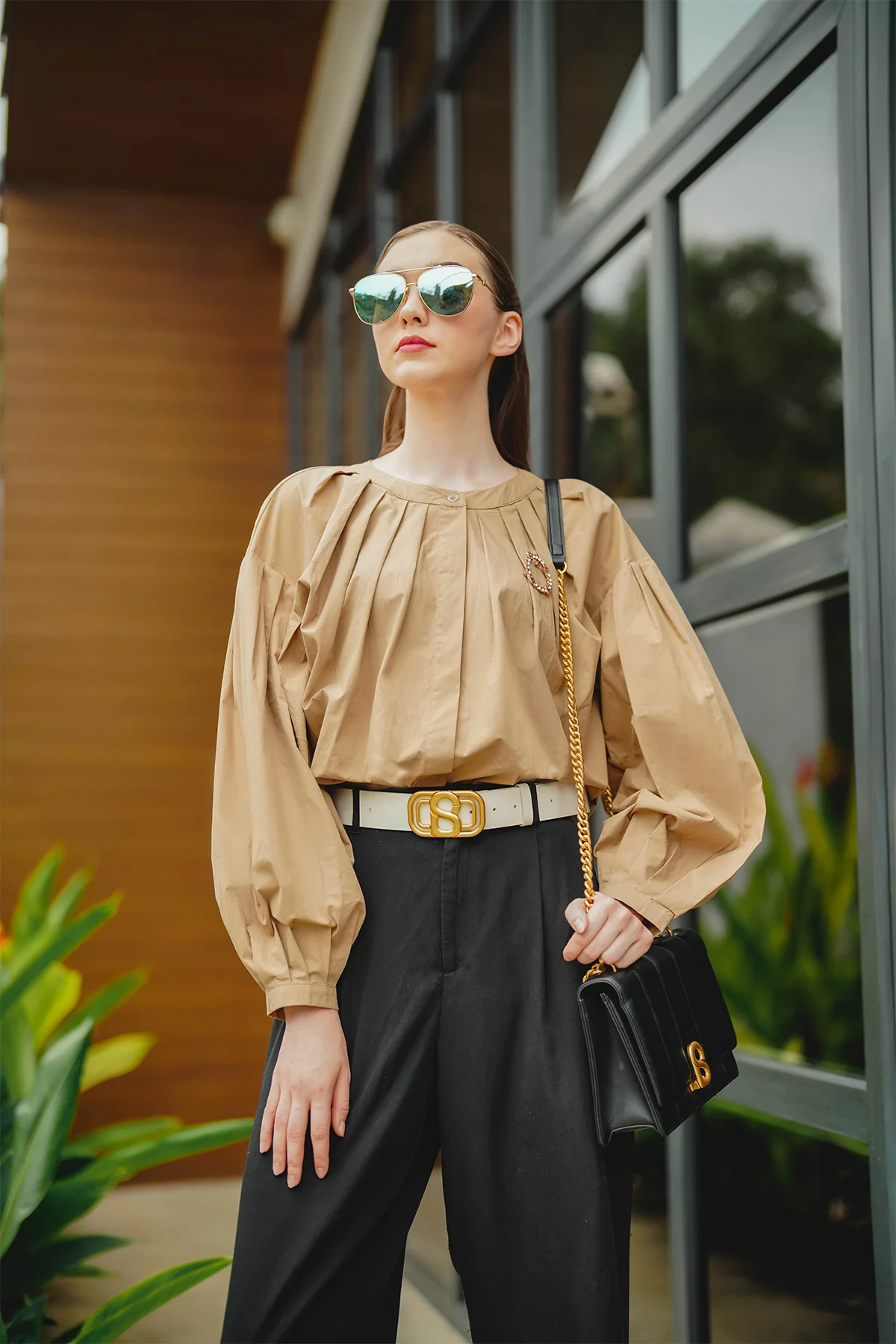 Cora Blouse - Brown