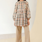 Adeline Top - Brown Plaid