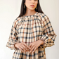 Adeline Top - Brown Plaid