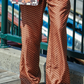 Puzzlea Satin Twill Pants - Brown