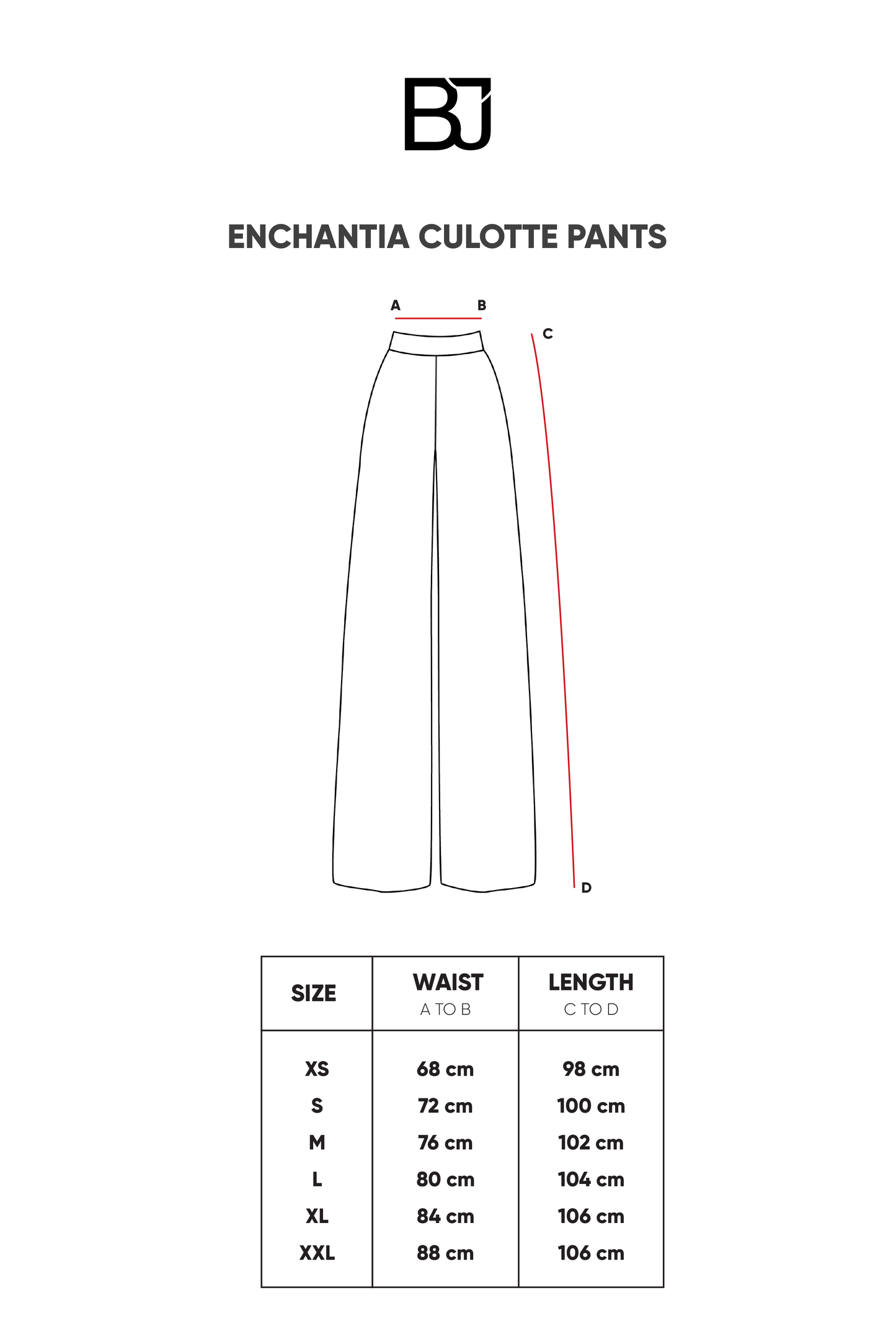 Enchantia Culotte Pants - Ivory