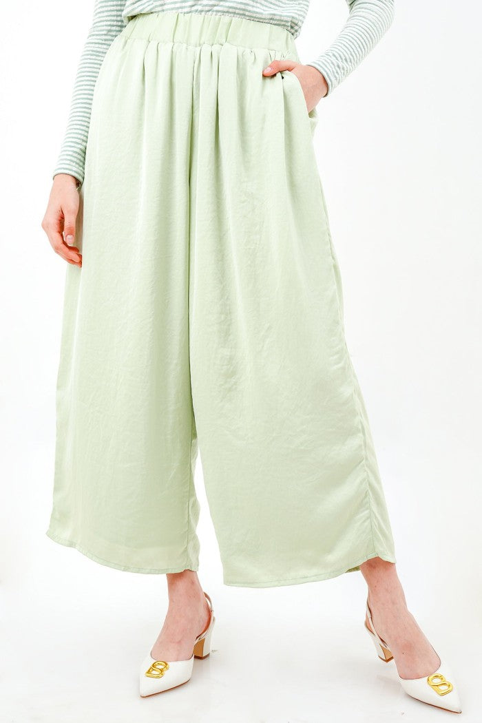 Flowy Wide Pants - Mint