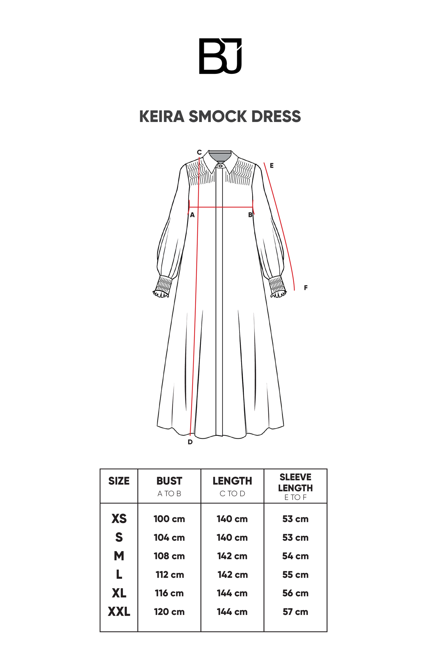 Keira Smock Dress - White