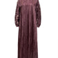 Khanum Back Pleated Dress - Maroon