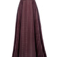 Khanum Sheer Pleated Skirt - Maroon