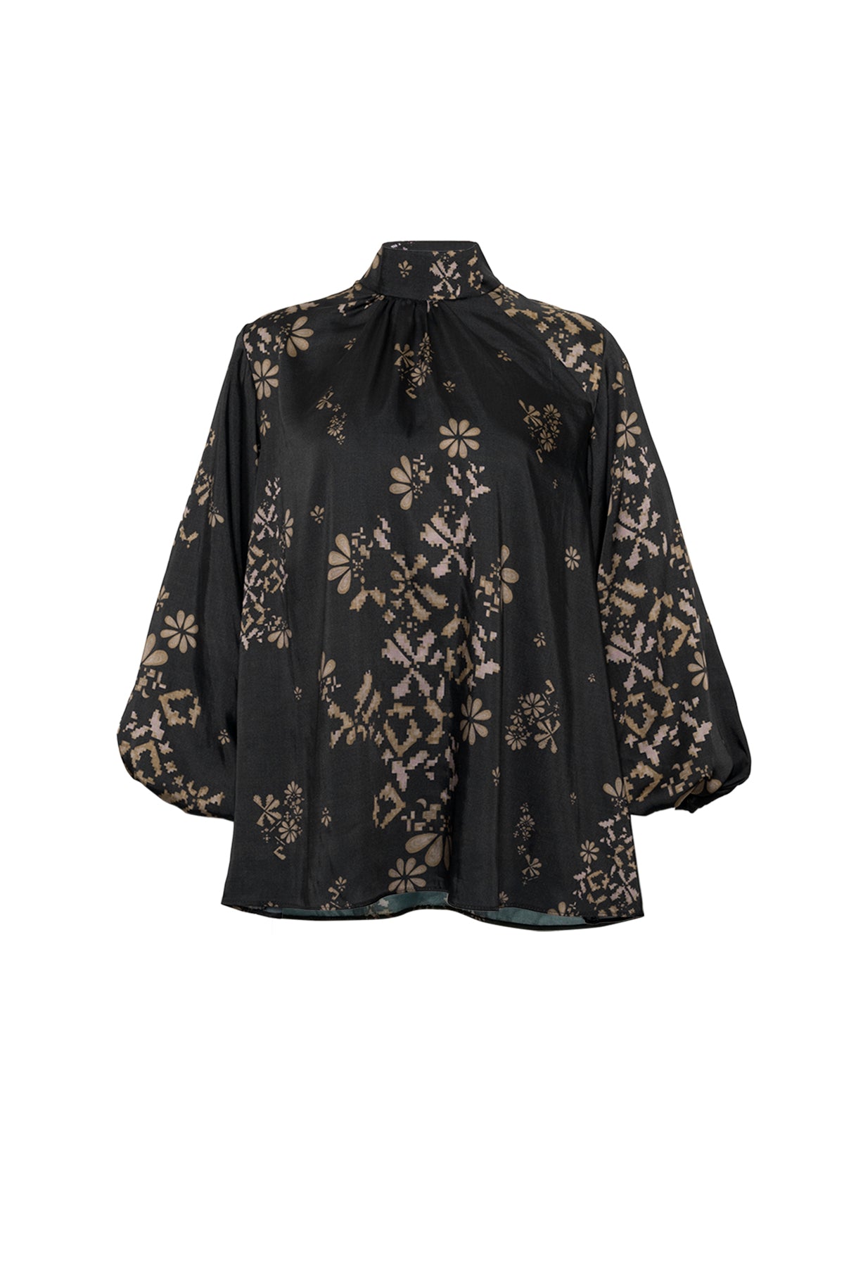 Khanum Puffy Blouse - Black