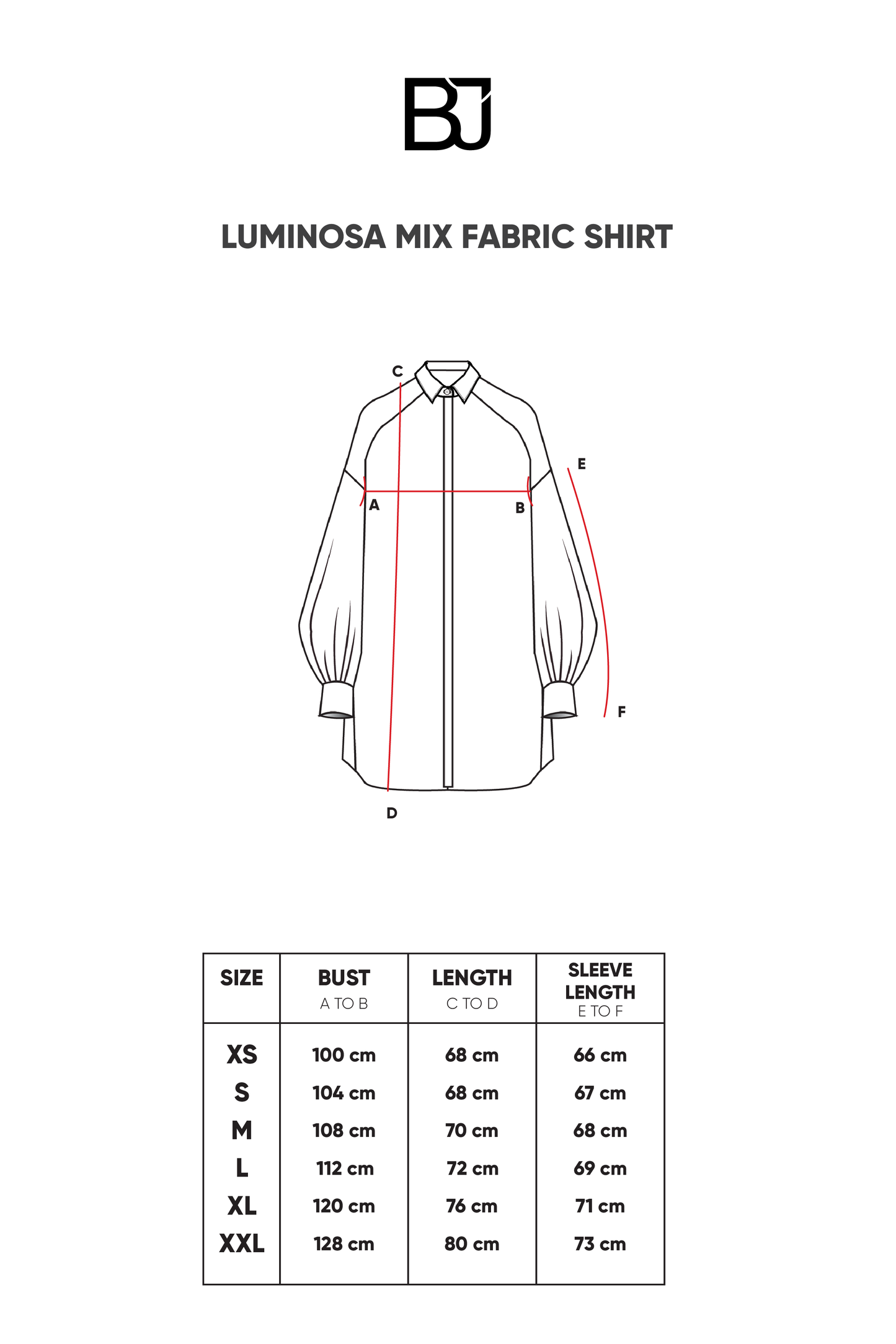 Luminosa Mix Fabric Shirt - Black