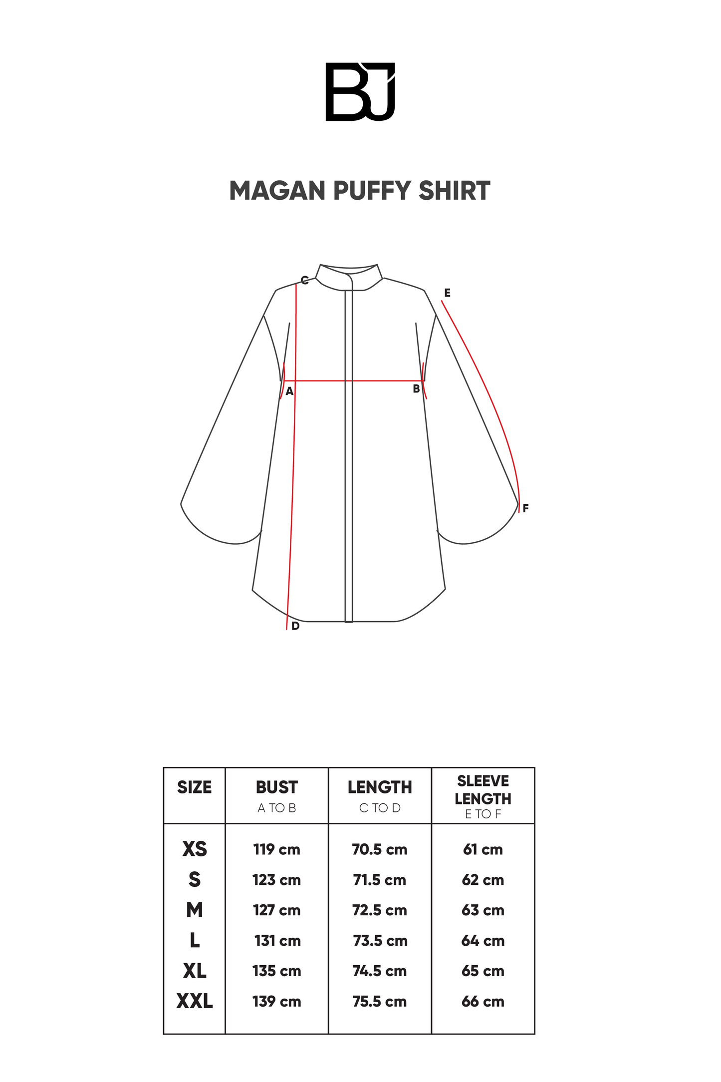 Magan Puffy Shirt - Navy