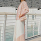 Monogram Puffy Sleeve Buttoned Long Cardigan - Blush