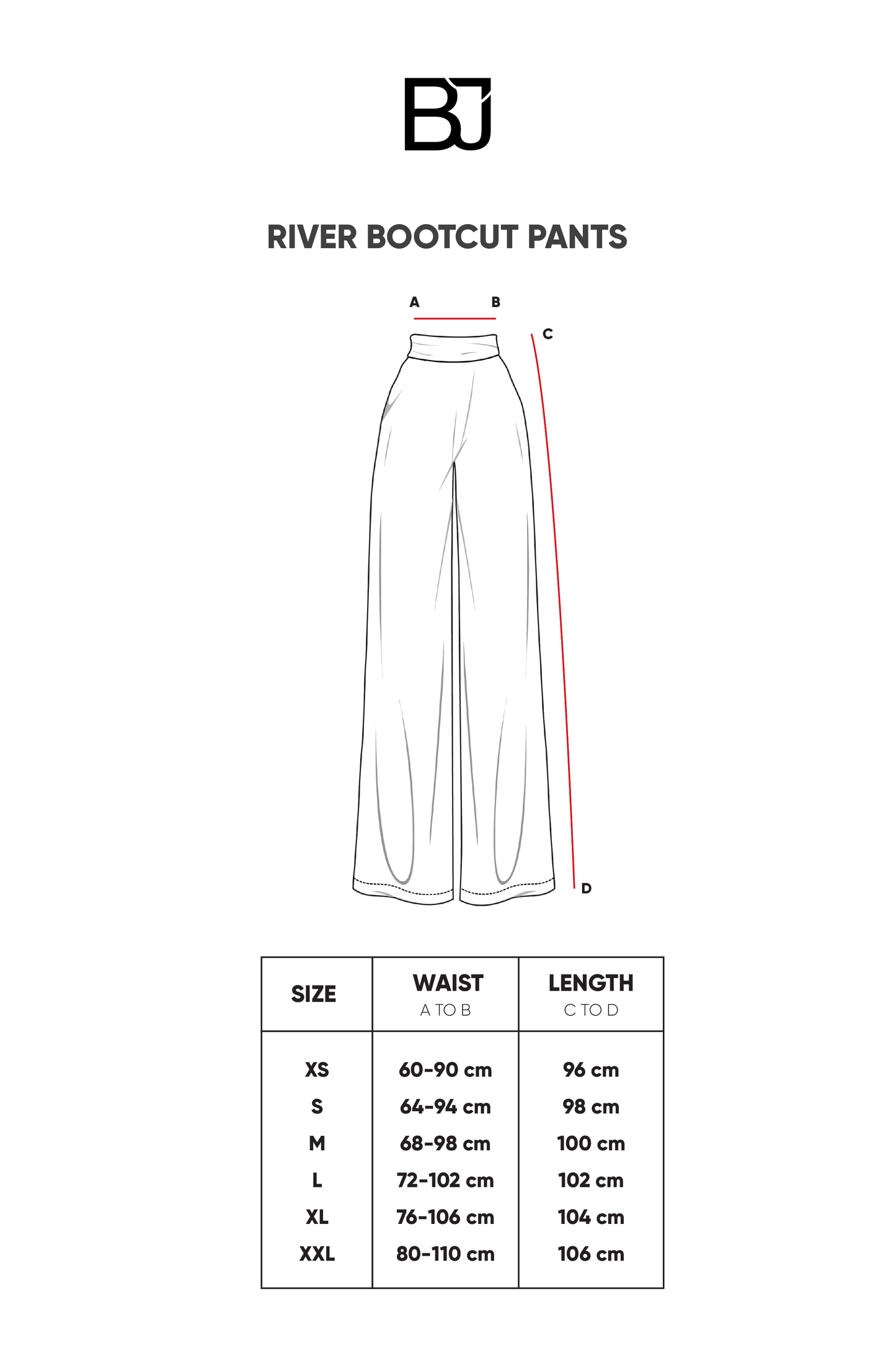 River Bootcut Pants - White